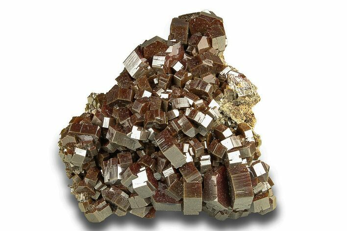 Deep Red Vanadinite Crystal Cluster - Huge Crystals! #258036